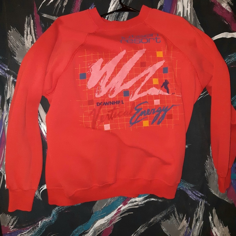Vintage 80s ski resort crewneck size XL